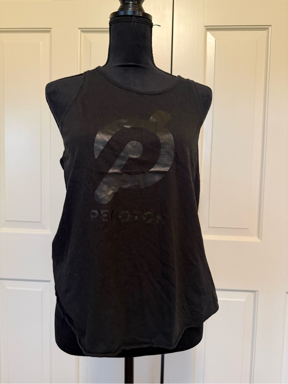 Peloton Black Women's Tank Top with Gloss Logo